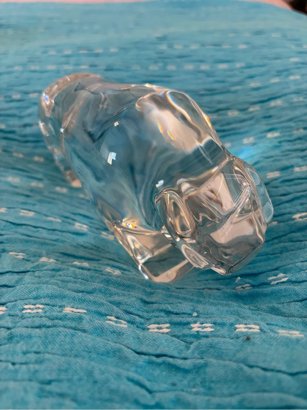 Tiffany Crystal Bull paperweight-Rare Find